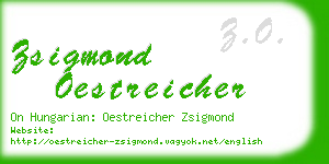 zsigmond oestreicher business card